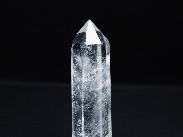 水晶 六角柱 ポイント 置物 一点物 142-9939