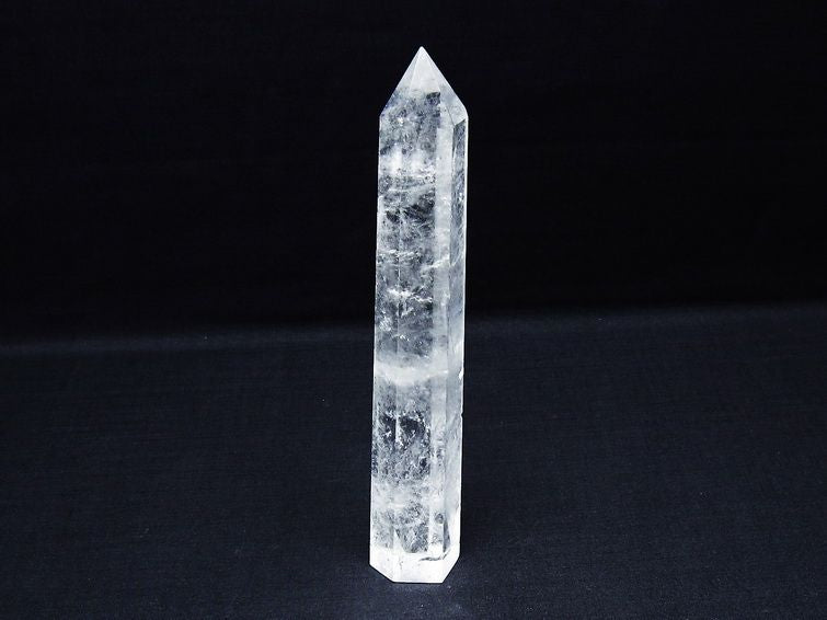 水晶 六角柱 ポイント 置物 一点物 142-9941
