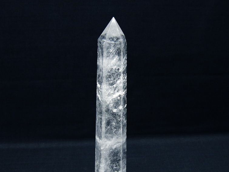 水晶 六角柱 ポイント 置物 一点物 142-9941