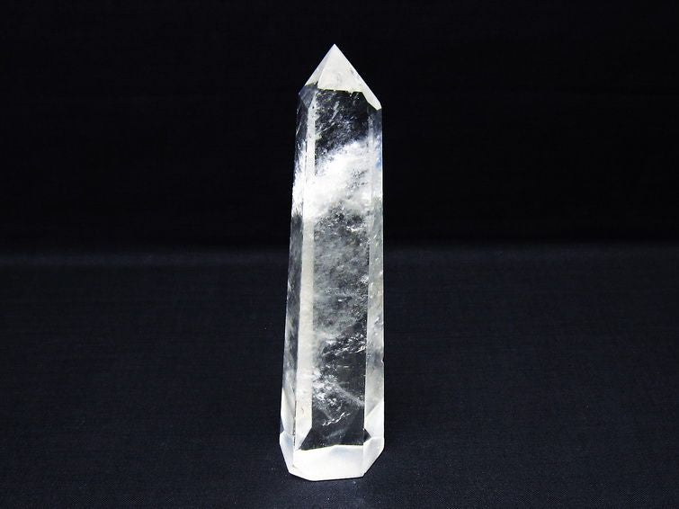 水晶 六角柱 ポイント 置物 一点物 142-9943