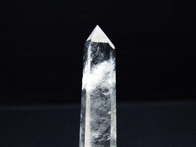 水晶 六角柱 ポイント 置物 一点物 142-9943