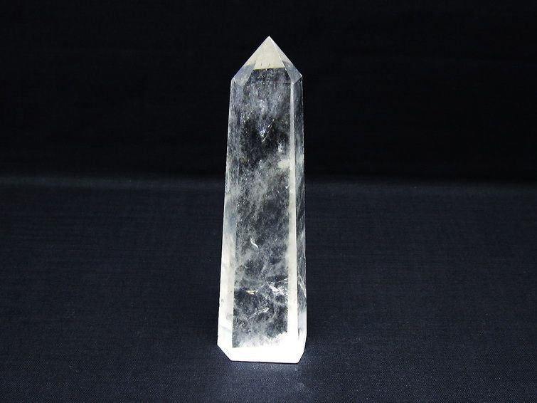 水晶 六角柱 ポイント 置物 一点物 142-9944