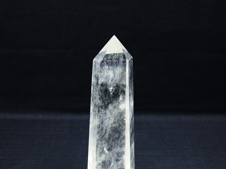 水晶 六角柱 ポイント 置物 一点物 142-9944