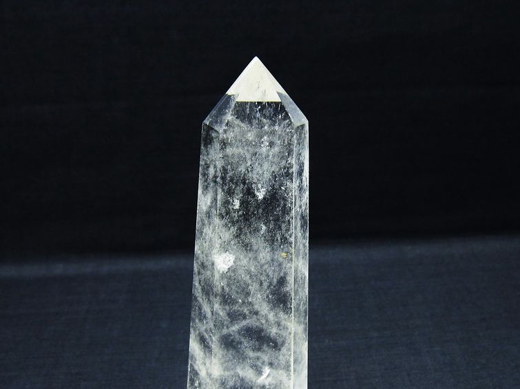 水晶 六角柱 ポイント 置物 一点物 142-9944