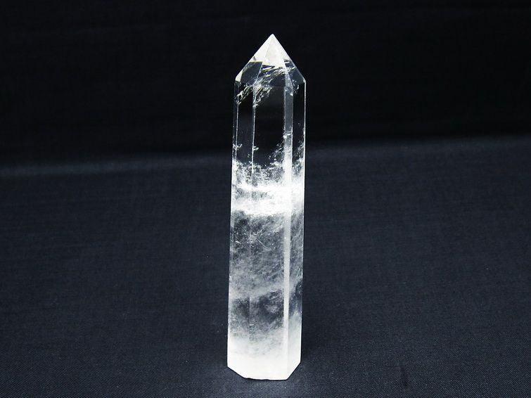 水晶 六角柱 ポイント 置物 一点物 142-9945