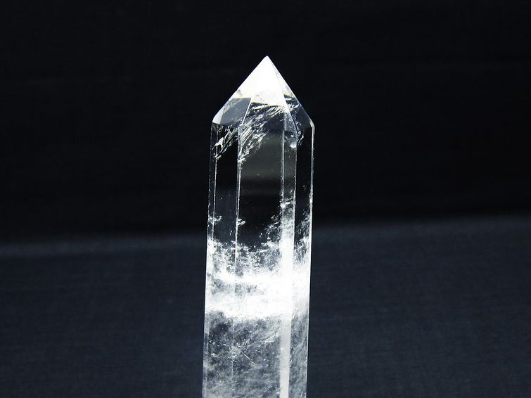 水晶 六角柱 ポイント 置物 一点物 142-9945