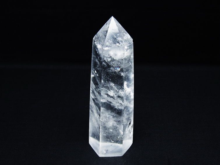 水晶 六角柱 ポイント 置物 一点物 142-9946