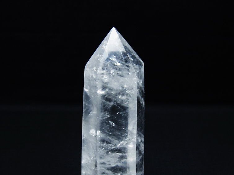水晶 六角柱 ポイント 置物 一点物 142-9946