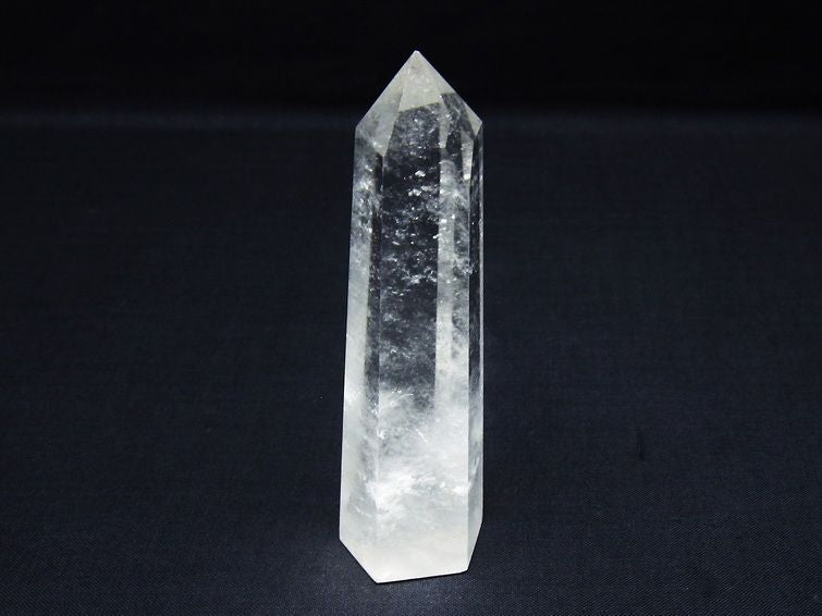 水晶 六角柱 ポイント 置物 一点物 142-9947