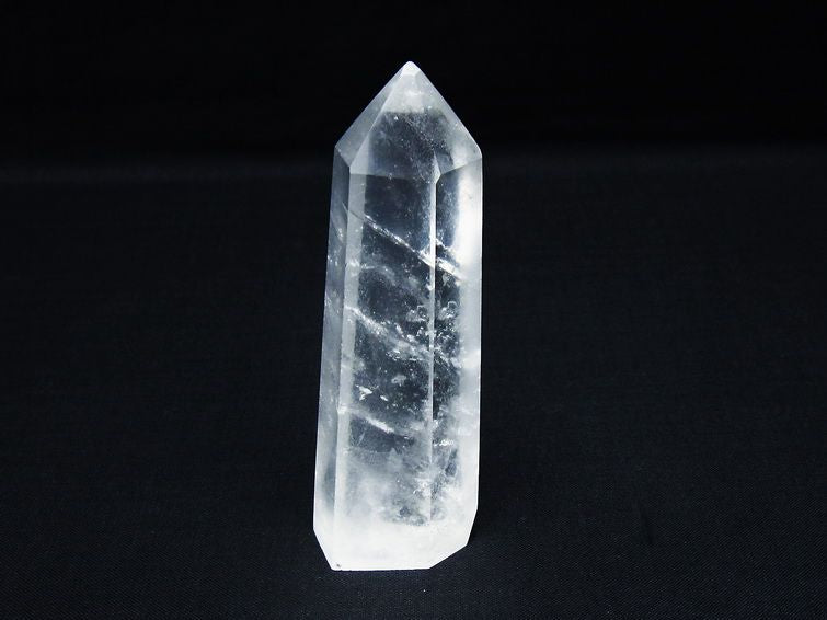 水晶 六角柱 ポイント 置物 一点物 142-9951