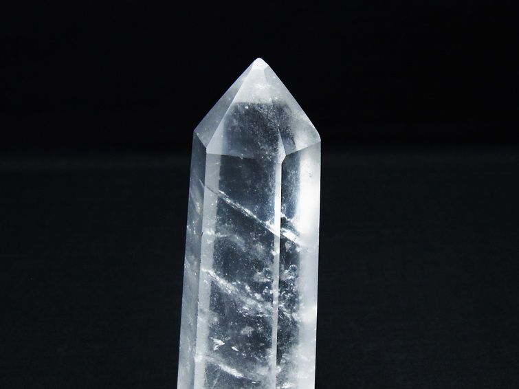 水晶 六角柱 ポイント 置物 一点物 142-9951