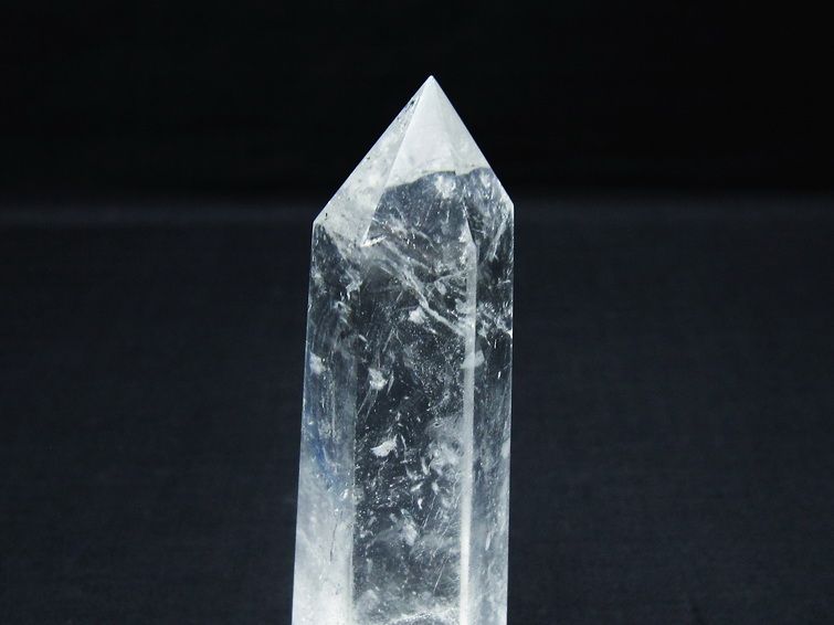 水晶 六角柱 ポイント 置物 一点物 142-9953