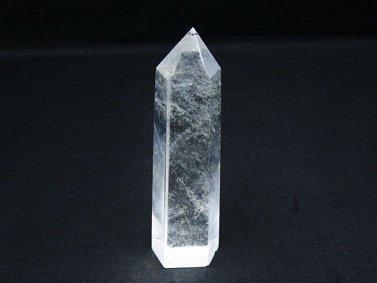 水晶 六角柱 ポイント 置物 一点物 142-9954