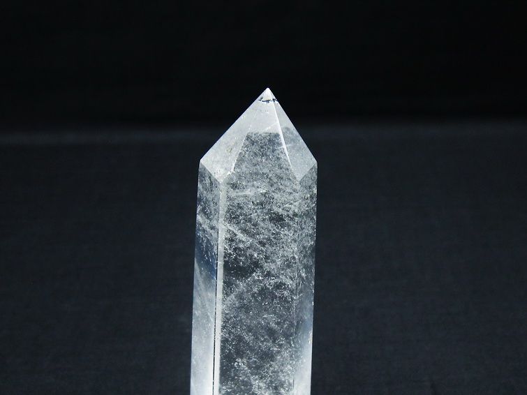 水晶 六角柱 ポイント 置物 一点物 142-9954