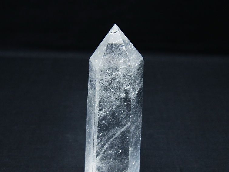 水晶 六角柱 ポイント 置物 一点物 142-9954