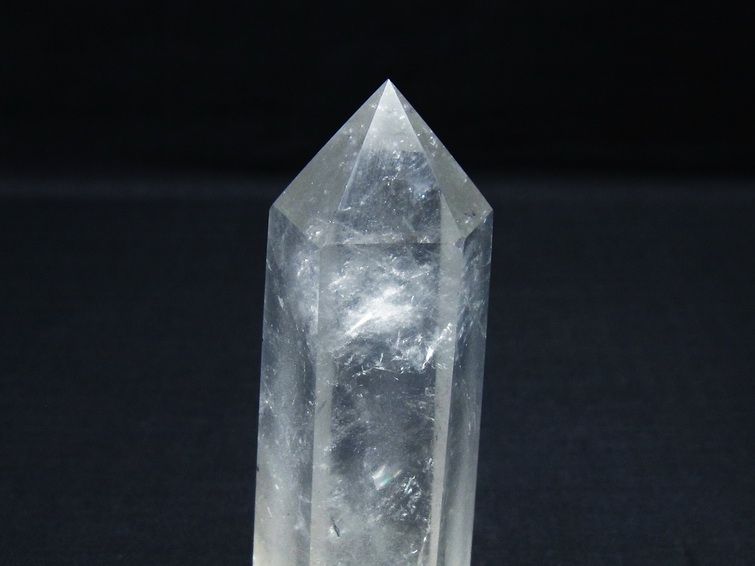 水晶 六角柱 ポイント 置物 一点物 142-9955