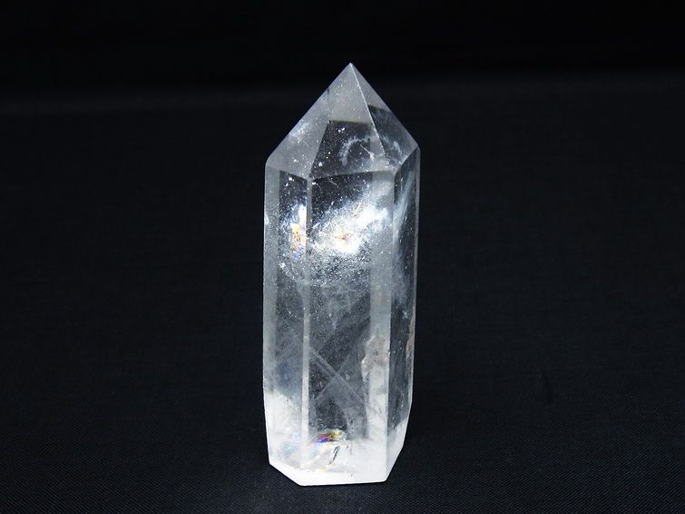 水晶 六角柱 ポイント 置物 一点物 142-9956
