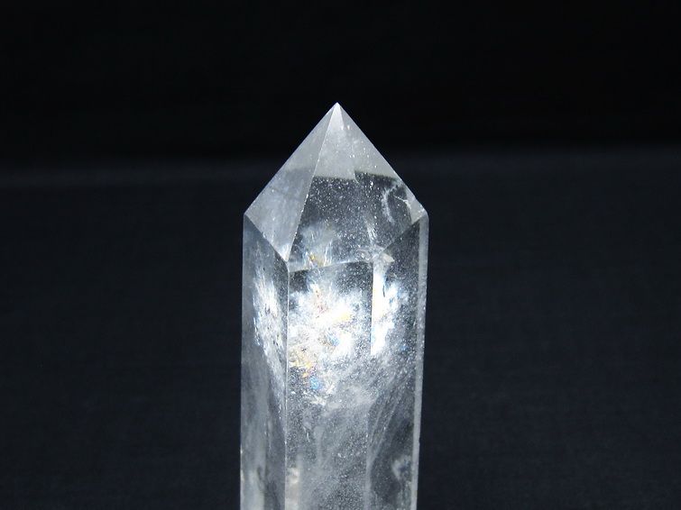 水晶 六角柱 ポイント 置物 一点物 142-9956
