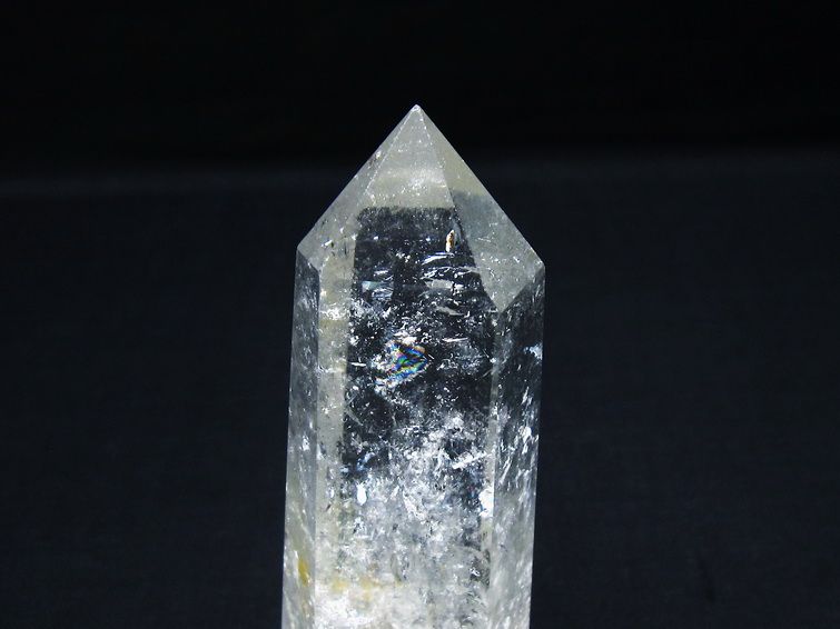水晶 六角柱 ポイント 置物 一点物 142-9960