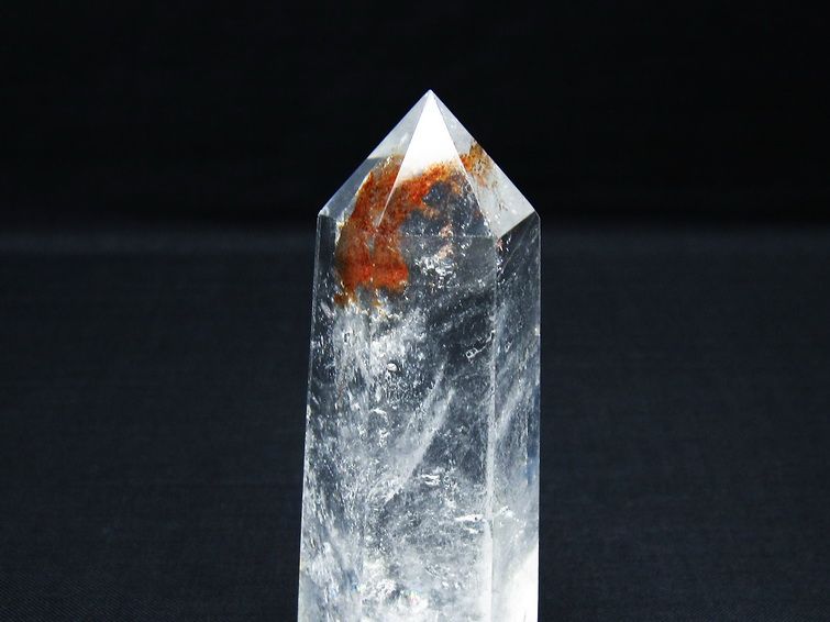 水晶 六角柱 ポイント 置物 一点物 142-9961