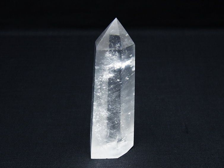 水晶 六角柱 ポイント 置物 一点物 142-9962