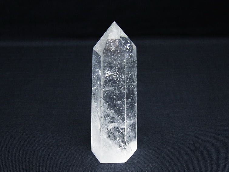 水晶 六角柱 ポイント 置物 一点物 142-9964