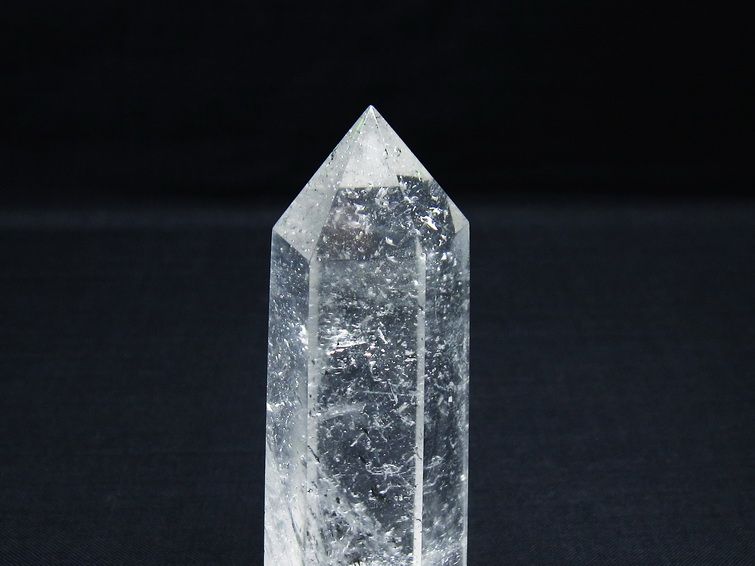 水晶 六角柱 ポイント 置物 一点物 142-9964