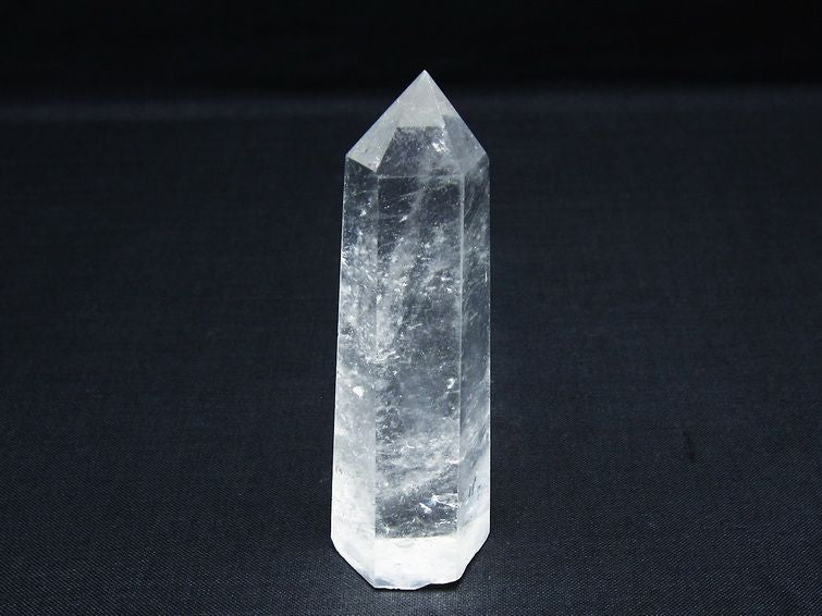 水晶 六角柱 ポイント 置物 一点物 142-9966