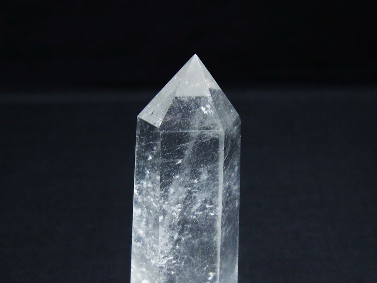 水晶 六角柱 ポイント 置物 一点物 142-9966