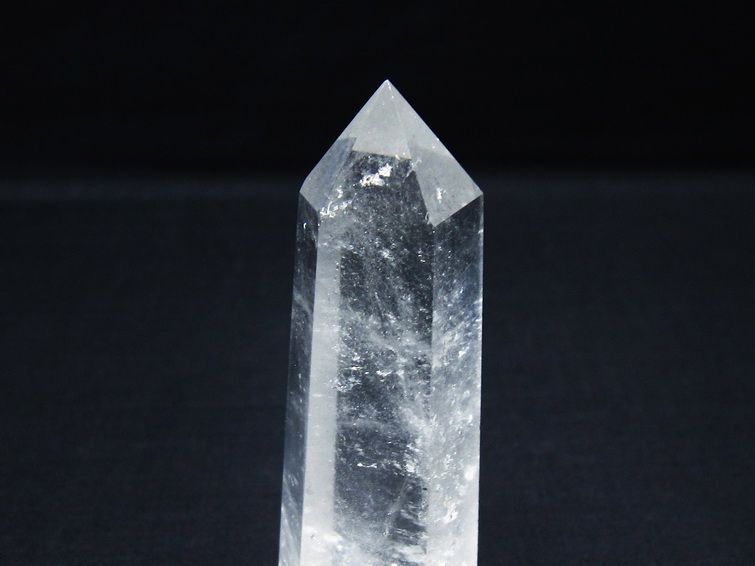 水晶 六角柱 ポイント 置物 一点物 142-9966