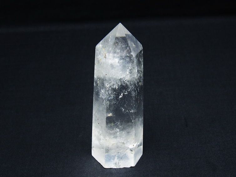 水晶 六角柱 ポイント 置物 一点物 142-9967