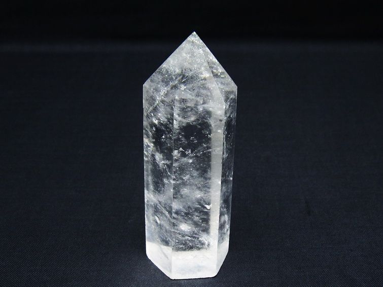水晶 六角柱 ポイント 置物 一点物 142-9968