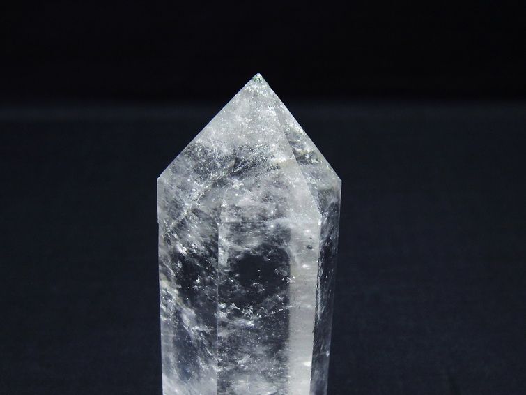 水晶 六角柱 ポイント 置物 一点物 142-9968
