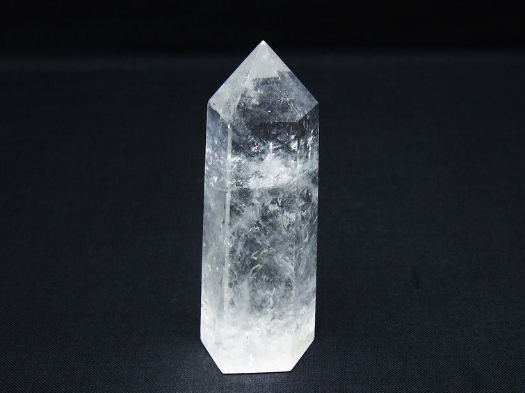 水晶 六角柱 ポイント 置物 一点物 142-9970