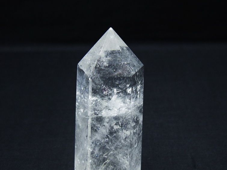 水晶 六角柱 ポイント 置物 一点物 142-9970
