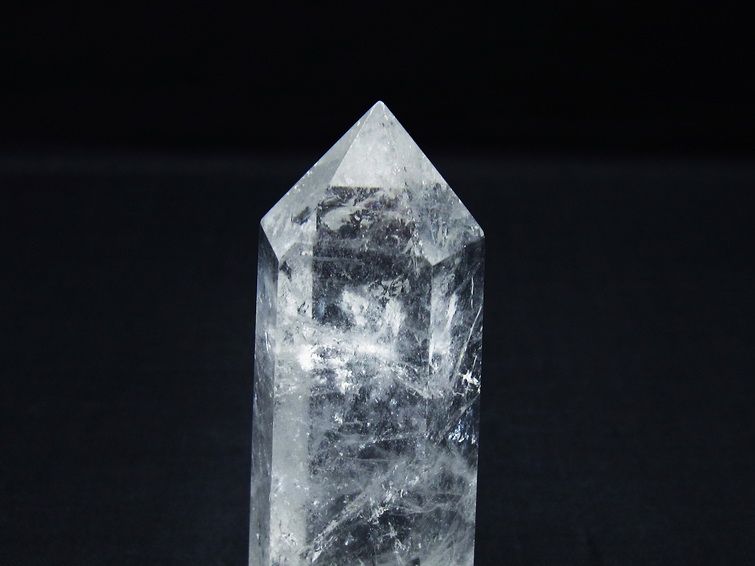 水晶 六角柱 ポイント 置物 一点物 142-9970