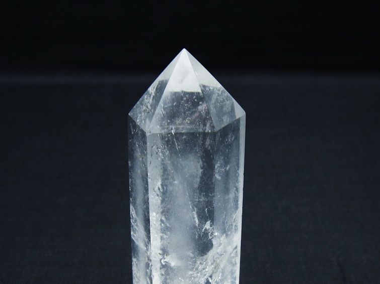 水晶 六角柱 ポイント 置物 一点物 142-9971