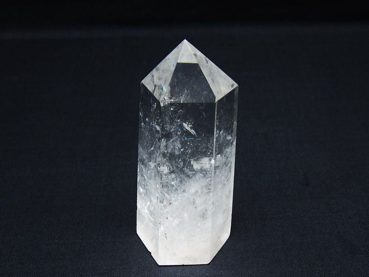 水晶 六角柱 ポイント 置物 一点物 142-9974