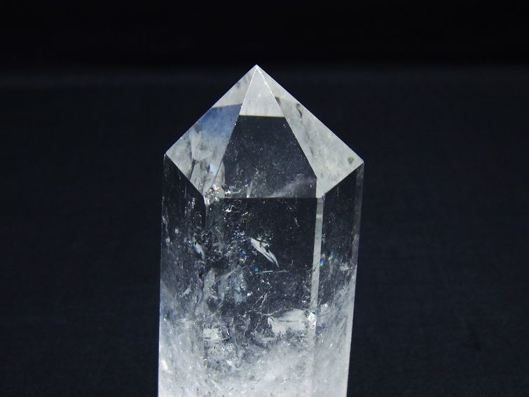 水晶 六角柱 ポイント 置物 一点物 142-9974