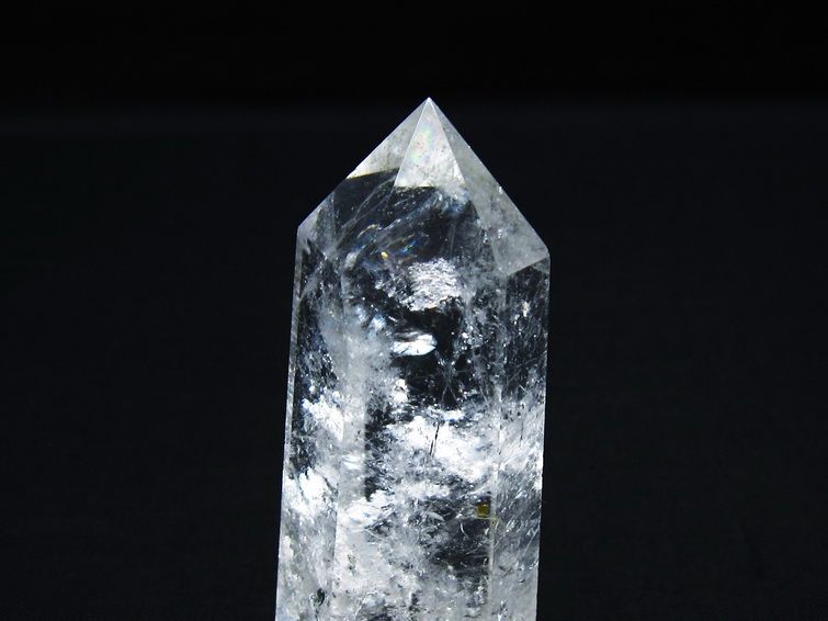 水晶 六角柱 ポイント 置物 一点物 142-9976