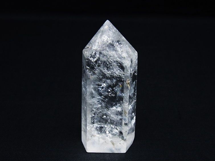 水晶 六角柱 ポイント 置物 一点物 142-9977