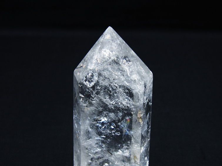 水晶 六角柱 ポイント 置物 一点物 142-9977