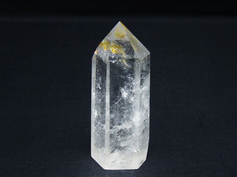 水晶 六角柱 ポイント 置物 一点物 142-9979