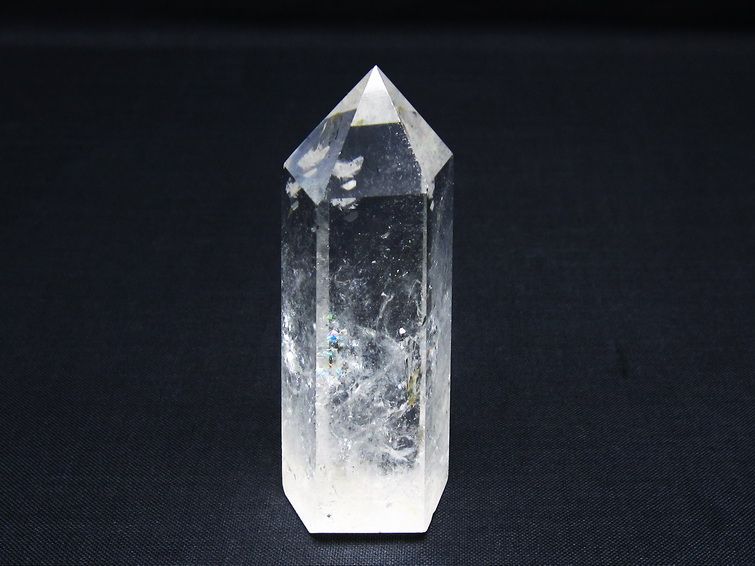 水晶 六角柱 ポイント 置物 一点物 142-9987