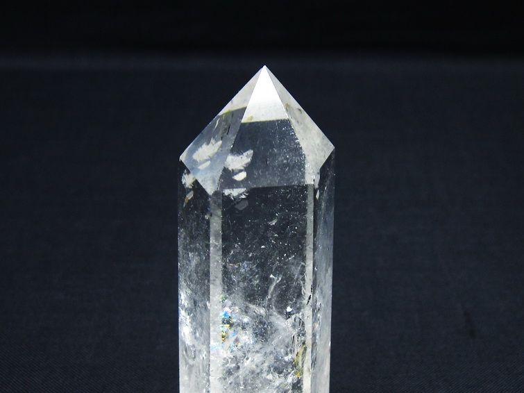 水晶 六角柱 ポイント 置物 一点物 142-9987