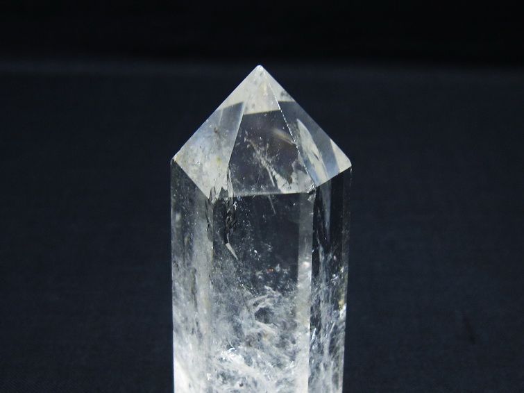 水晶 六角柱 ポイント 置物 一点物 142-9987