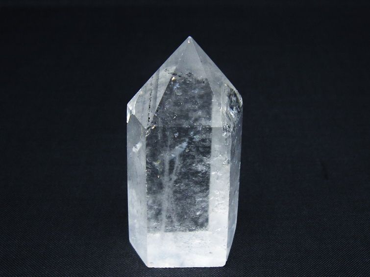 水晶 六角柱 ポイント 置物 一点物 142-9989