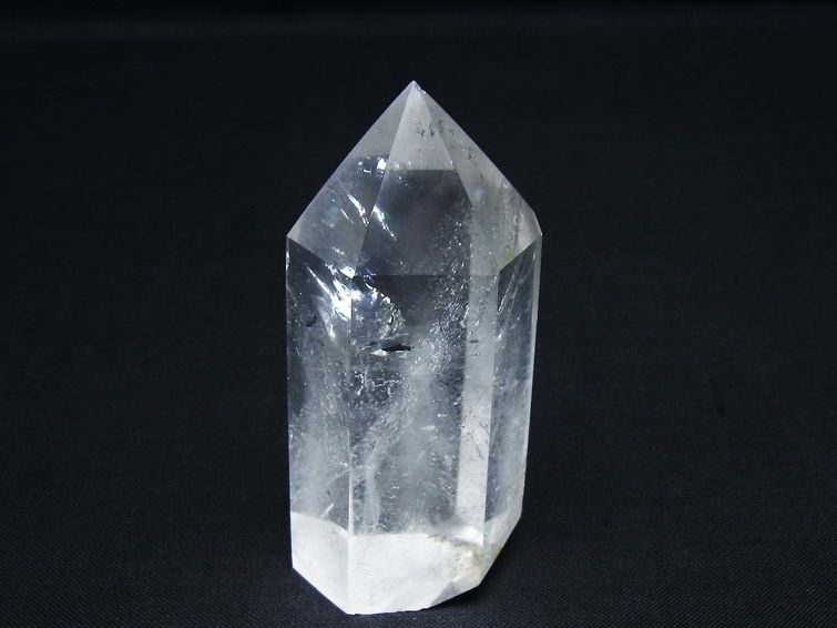 水晶 六角柱 ポイント 置物 一点物 142-9990