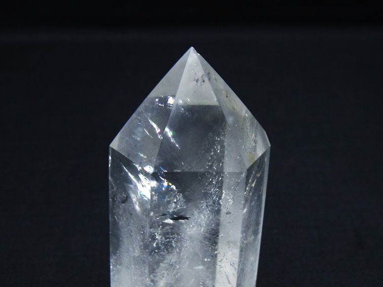 水晶 六角柱 ポイント 置物 一点物 142-9990