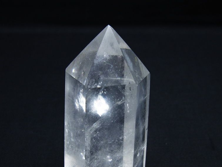 水晶 六角柱 ポイント 置物 一点物 142-9993